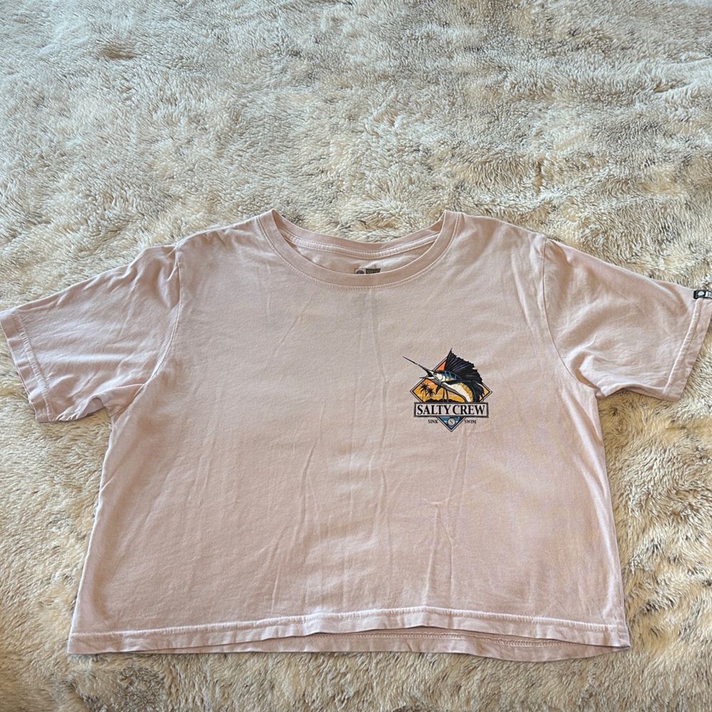 Salty Crew Light Pink Crop Top